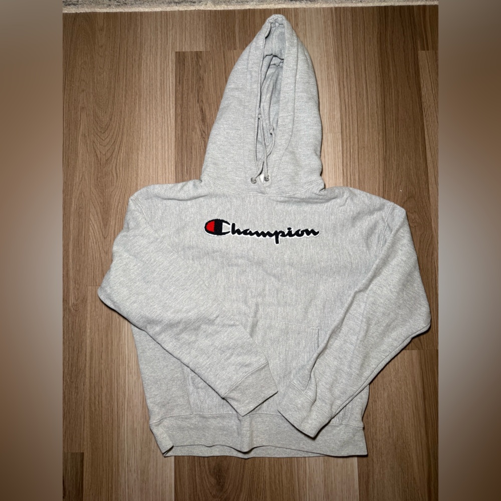 Champion Hoodie Grey with 3D Logo